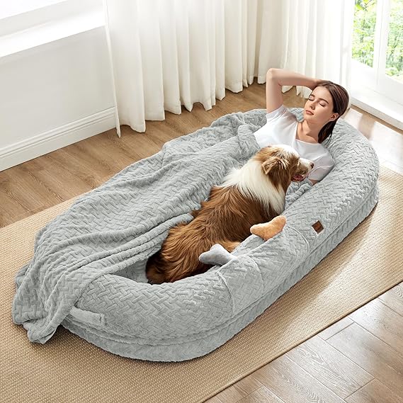 Soft human-sized dog bed